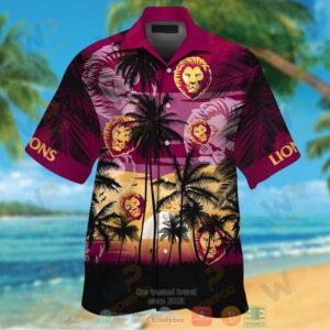 Brisbane Lions Hawaiian Shirt And Shorts