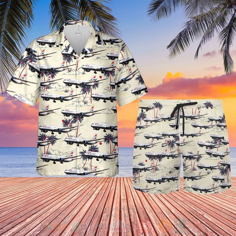 British Airways Boeing 787-10 Dreamliner Hawaiian Shirt British Airways Boeing 787-10 Dreamliner Hawaiian Shirt
