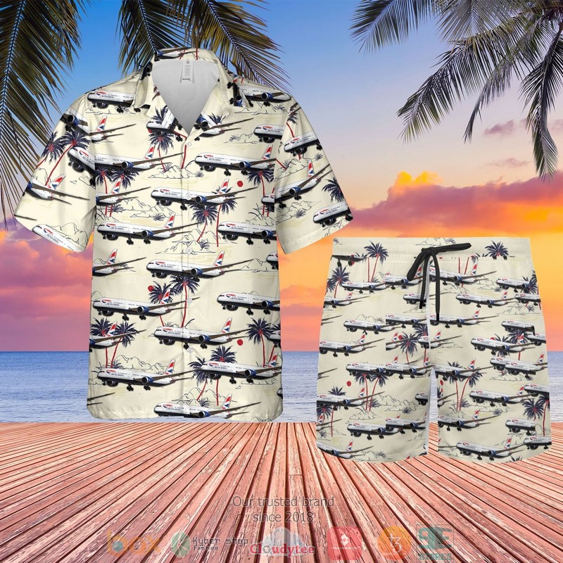 British Airways Boeing 787-10 Dreamliner Hawaiian Shirt British Airways Boeing 787-10 Dreamliner Hawaiian Shirt
