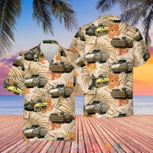 British Army Bulldog Fv430 Combat Vehicle Hawaiian Shirt
