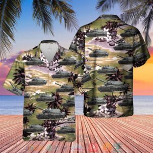 British Army Challenger 2 Hawaiian Shirt