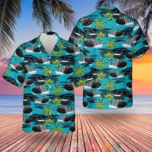 British Army Combat Support Boat Hawaiian Shirt