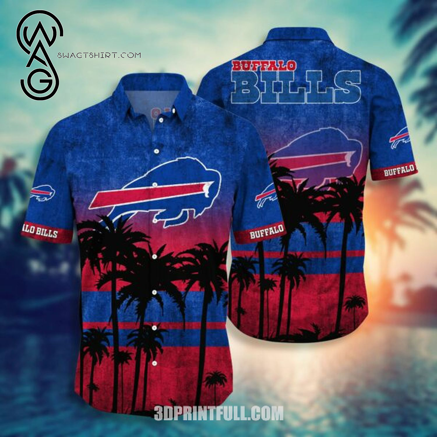 Buffalo Bills Football Team Combo Hawaiian Shirt And Shorts Buffalo Bills Football Team Combo Hawaiian Shirt And Shorts