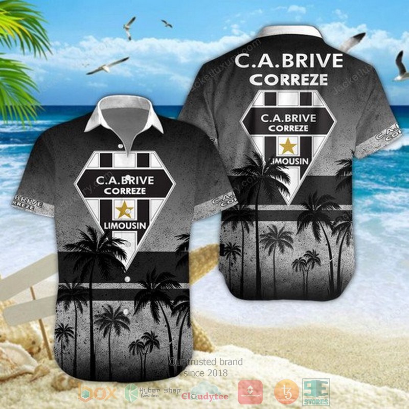 Ca Brive Palm Tree Hawaiian Shirt Ca Brive Palm Tree Hawaiian Shirt