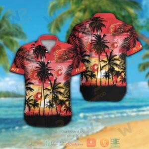 Calgary Flames Hawaiian Shirt And Shorts