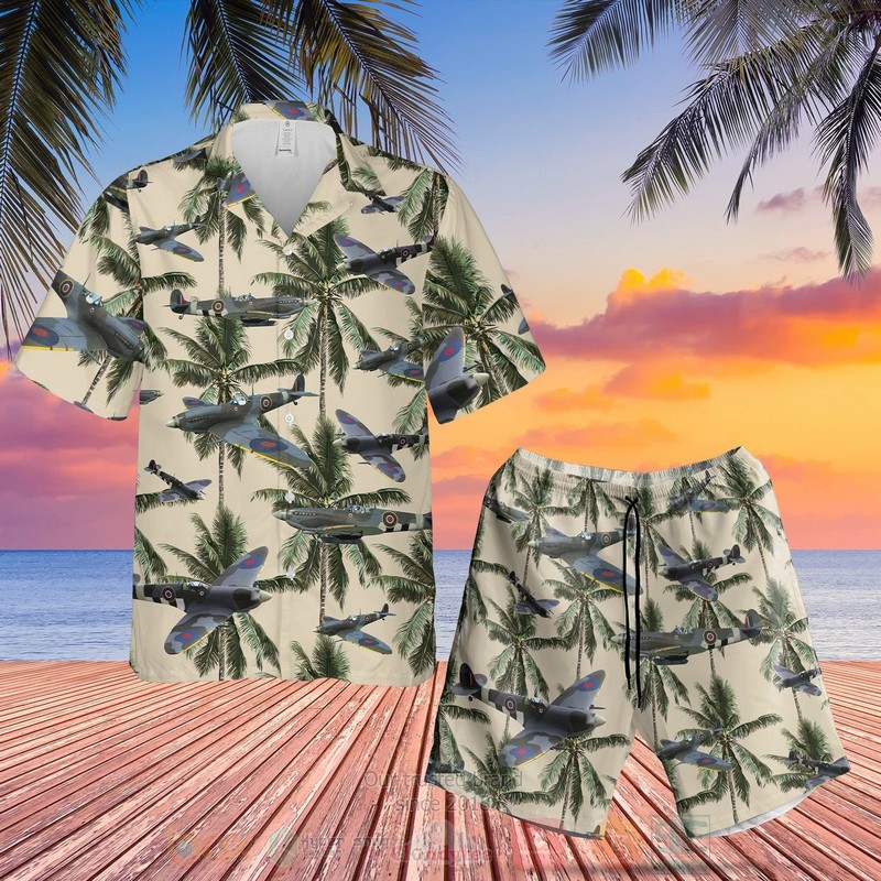 Canadian Supermarine Spitfire Hawaiian Shirt Canadian Supermarine Spitfire Hawaiian Shirt