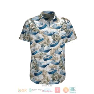 Canberra-Class Landing Helicopter Dock Royal Australian Navy White Hawaiian Shirt