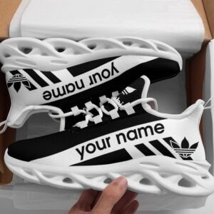 Cannabis Black Adidas Personlized Name Max Soul Shoes