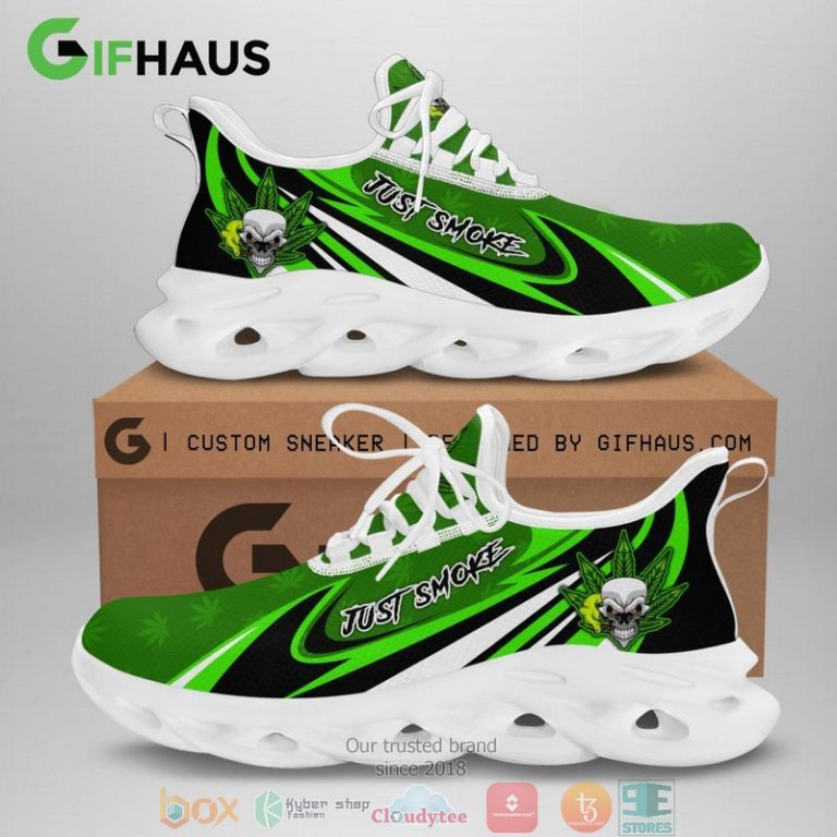 Cannabis-Just-Smoke-Skull-Clunky-Max-Soul-Shoes-3
