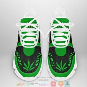 Cannabis Nike Just Hit It Hive Green Clunky Max Soul Shoes