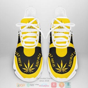 Cannabis Nike Just Hit It Hive Yellow Clunky Max Soul Shoes