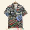 Car Racing Cutaway Race Track Background Hawaiian Shirt
