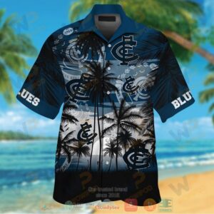 Carlton Blues Hawaiian Shirt And Shorts