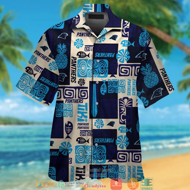Carolina Panthers Fish Pineapple Hawaiian Shirt Carolina Panthers Fish Pineapple Hawaiian Shirt