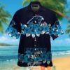 Carolina Panthers Hibicus Flower Line Hawaiian Shirt