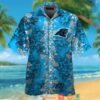 Carolina Panthers Hibiscus Flower Pattern Hawaiian Shirt
