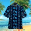 Carolina Panthers Navy Cyan Blue Hawaiian Shirt