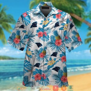 Carolina Panthers Pineapple Hibisucs Hawaiian Shirt
