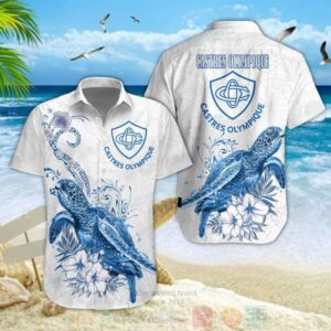 Castres Olympique Turtle Hawaiian Shirt