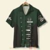 Chef Knife Kit Custom Name Green Hawaiian Shirt
