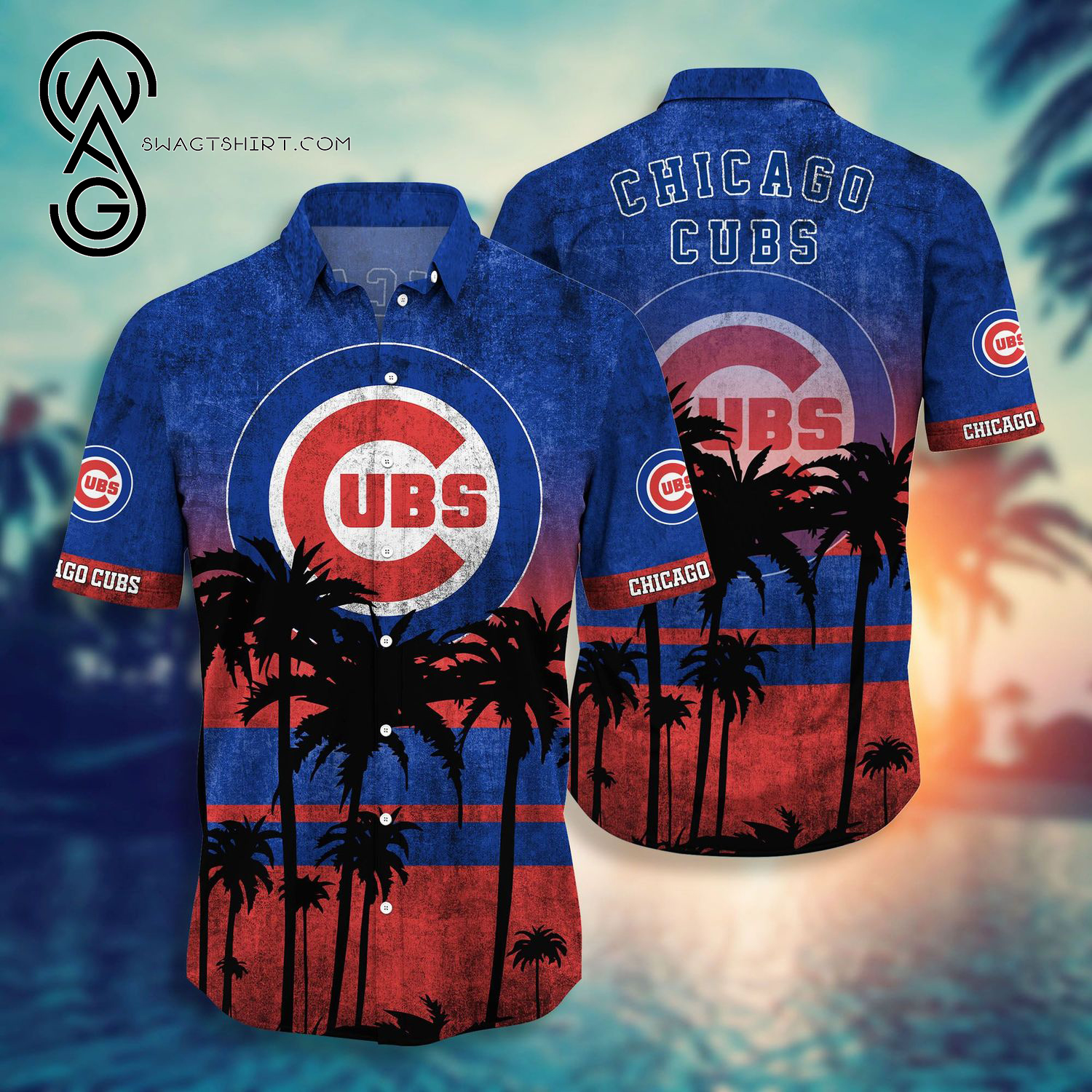 Chicago Cubs Baseball Team Combo Hawaiian Shirt And Shorts Chicago Cubs Baseball Team Combo Hawaiian Shirt And Shorts