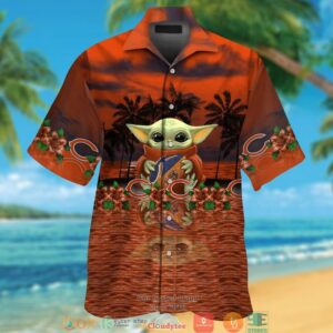 Chicago Bears Baby Yoda Hawaiian Shirt