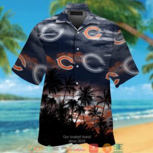 Chicago Bears Coconut Island Sunset Hawaiian Shirt