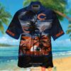 Chicago Bears Coconut Island Navy Blue Hawaiian Shirt