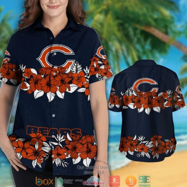 Chicago_Bears_Hibiscus_flower_line_Hawaiian_Shirt_short_1_2-768x768-1