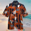 Chicago Bears Navy Orange Hawaiian Shirt