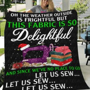 Christmas Quilter Sherpa Fleece Blanket Ykce