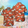 Cincinnati Bengals Hibiscus Orange Hawaiian Shirt