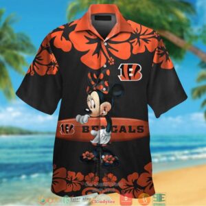 Cincinnati Bengals Minnie Mouse Hawaiian Shirt