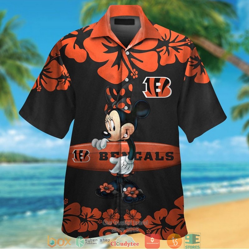 Cincinnati Bengals Minnie Mouse Hawaiian Shirt Cincinnati Bengals Minnie Mouse Hawaiian Shirt