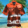 Cincinnati Bengals Coconut Orange Hawaiian Shirt