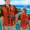 Cleveland Browns Coconut King Of Football Hawaiian Shirt