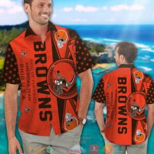 Cleveland Browns Coconut King Of Football Hawaiian Shirt