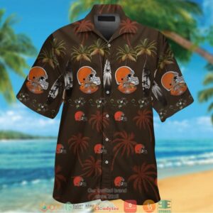 Cleveland Browns Coconut Brown Hawaiian Shirt