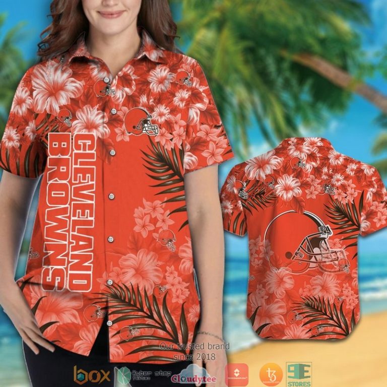 Cleveland_Browns_Hibiscus_leaf_orange_Hawaiian_Shirt_short_1_2-768x768-1