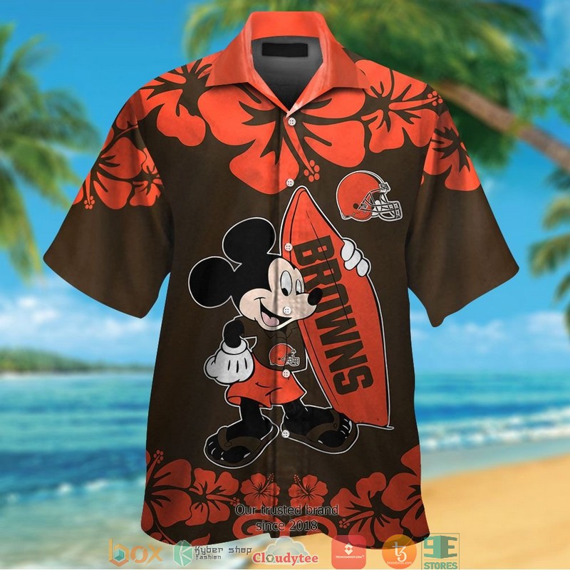 Cleveland Browns Mickey Mouse Hawaiian Shirt Cleveland Browns Mickey Mouse Hawaiian Shirt