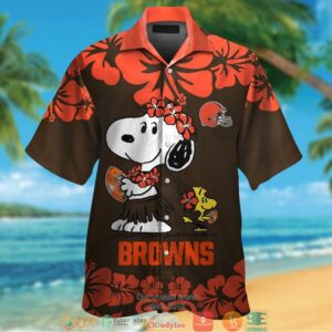 Cleveland Browns Snoopy Hawaiian Shirt