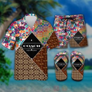 Coach Est 1941 New York Hawaiian Shirt
