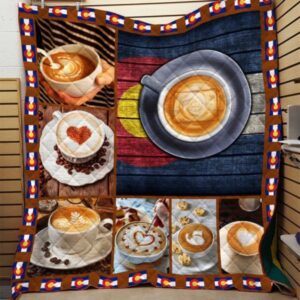 Colorado Capuchino Quilt Blanket-3D Quilt Blanket Hqt-Qvk00070
