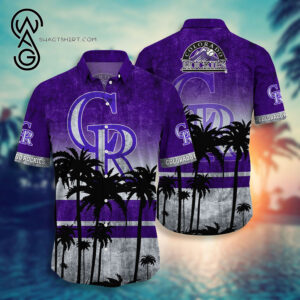 Colorado Rockies Baseball Team Combo Hawaiian Shirt And Shorts