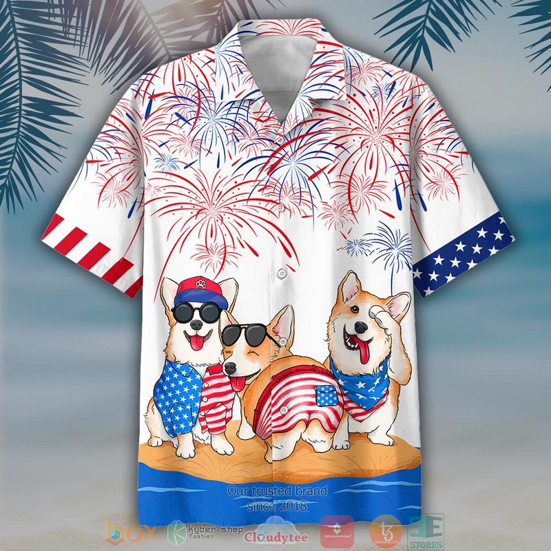 Corgi Independence Day Is Coming Hawaiian Shirt Corgi Independence Day Is Coming Hawaiian Shirt
