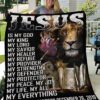 Custom Blanket Jesus Is My God Quilt Blanket - Quilt Blanket