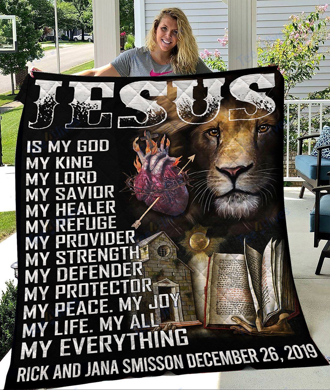 Custom Blanket Jesus Is My God Quilt Blanket - Quilt Blanket Custom Blanket Jesus Is My God Quilt Blanket - Quilt Blanket