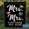 Custom Quilt Mr And Mrs Personalized Quilt Premium Quilt Blanket Size Throw