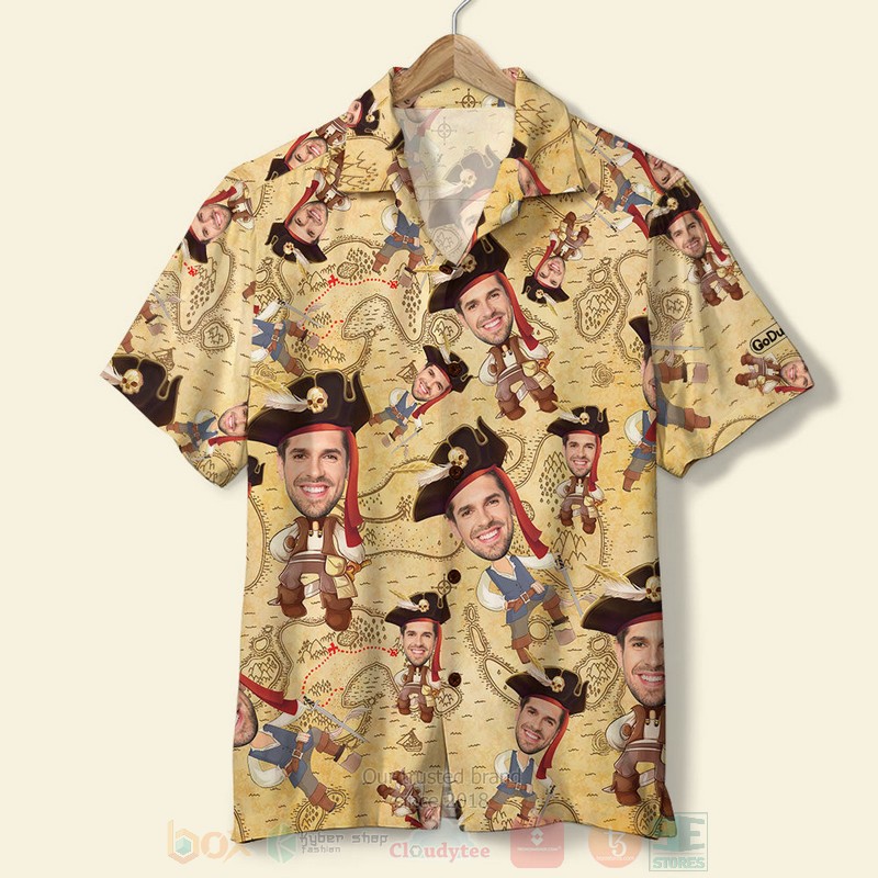 Custom Face Pirate Hawaiian Shirt Custom Face Pirate Hawaiian Shirt