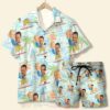 Custom Face Surfing Hawaiian Shirt